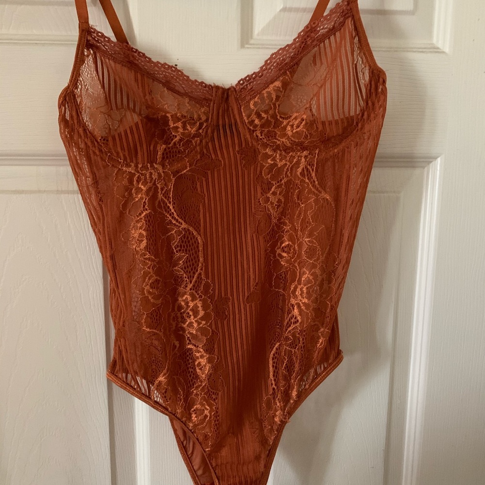 Rust Lace bodysuit
